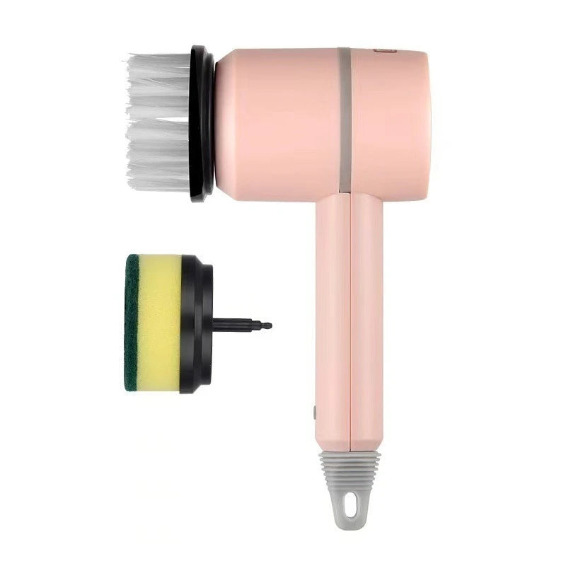 New Handheld Five in One Multifunctional Electric Cleaning Brush for Bathroom Washing and Kitchen Cleaning Tools